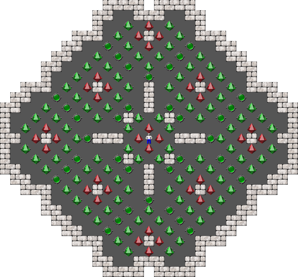 Sokoban Sasquatch 07 Arranged level 101